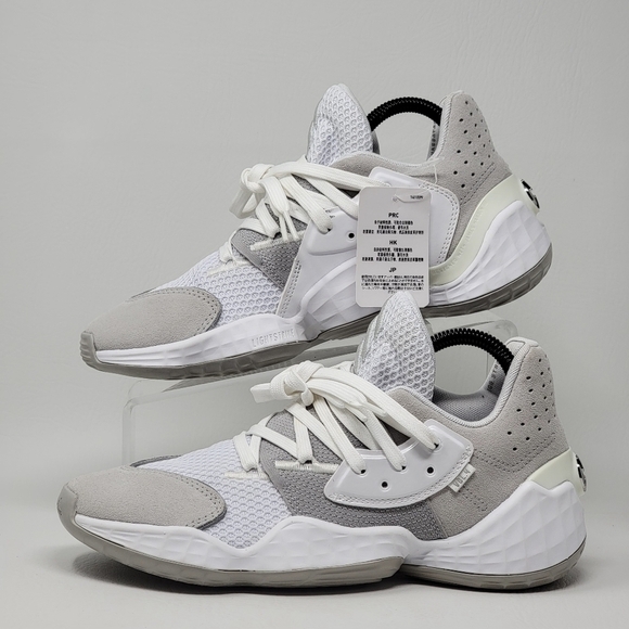 Adidas Harden Vol. 4 White Grey 2019 Basketball Shoes Men\'s Size 6.5 EF9653 New main image 12